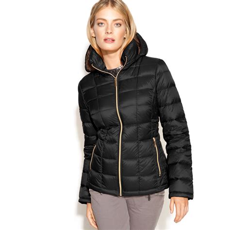 michael kors mens jacket black|Michael Kors black puffer jacket.